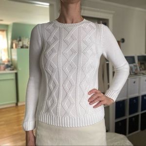Brooks Brothers Cotton Rayon Cable Knit Sweater - Summer Weight